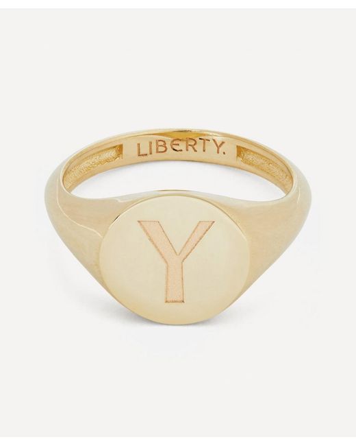 Liberty Initial Signet Ring Y