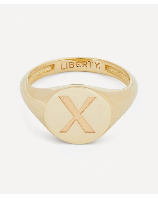 Liberty Initial Signet Ring X