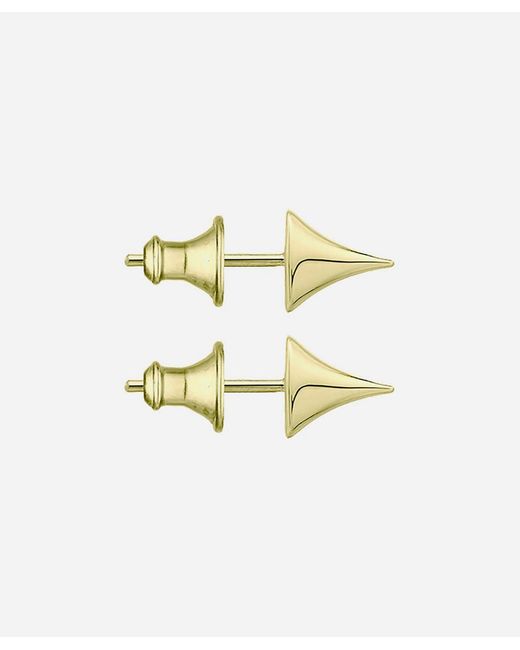 Shaun Leane Small Plated Vermeil Silver Rose Thorn Studs