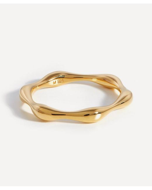 Missoma 18ct Plated Vermeil Silver Molten Ring