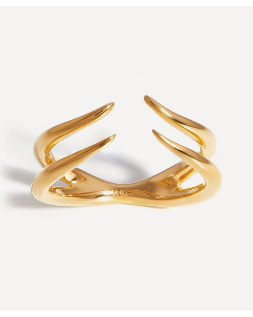 Missoma 18ct Plated Vermeil Silver Double Claw Open Ring