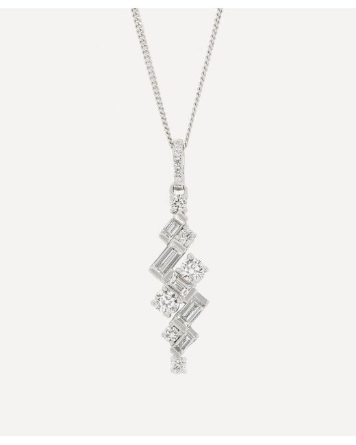 Kojis 18ct Abstract Diamond Pendant Necklace