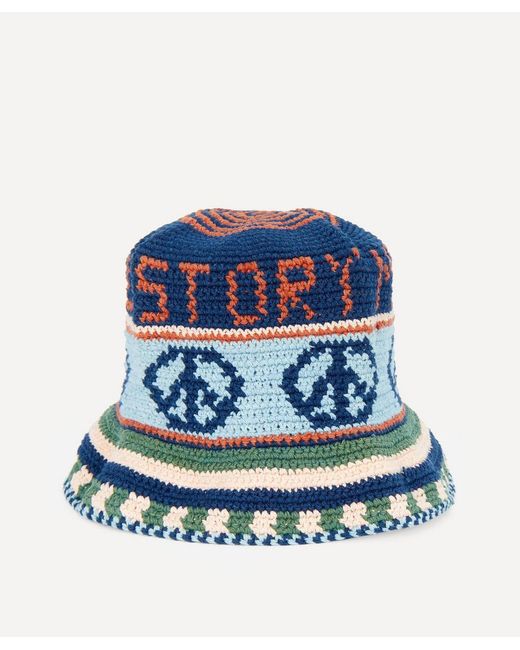 STORY mfg. Brew Peace Power Hand Crochet Bucket Hat
