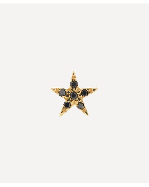 Otiumberg 9ct Black Diamond Star Stud Earring