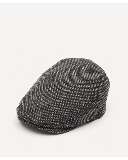Christys' Reflective Balmoral Tweed Flat Cap