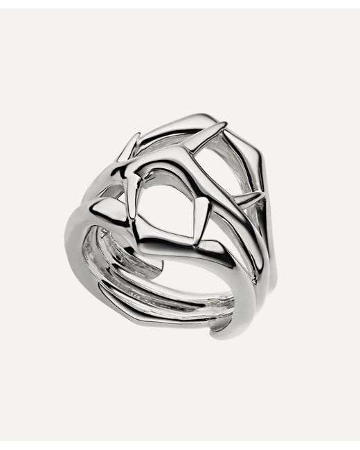 Shaun Leane Sterling Blackthorn Double Branch Band Ring
