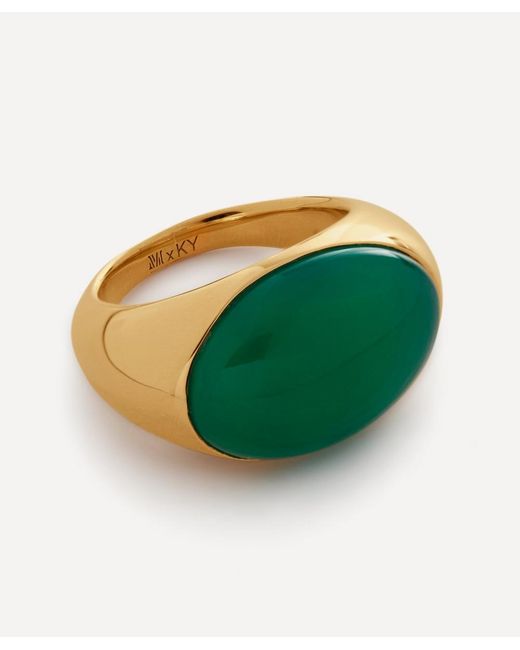 Monica Vinader X Kate Young 18Ct Plated Vermeil Silver Gemstone Ring