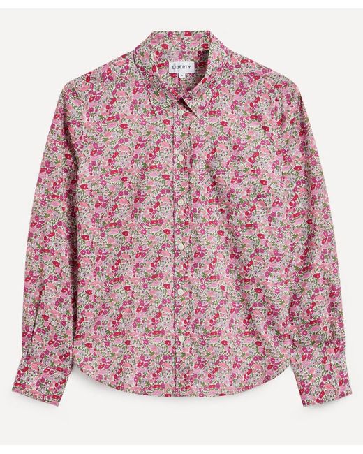 Liberty Poppy Forest Fitted Tana Lawn Cotton Shirt