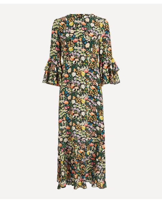 Liberty Judes Floral Silk Gala Maxi Dress