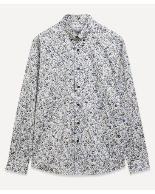 Liberty Mina Cotton Twill Casual Button-down Shirt