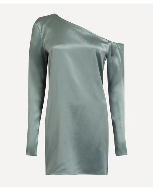 Beare Park Silk Off-the-shoulder Long-sleeve Top
