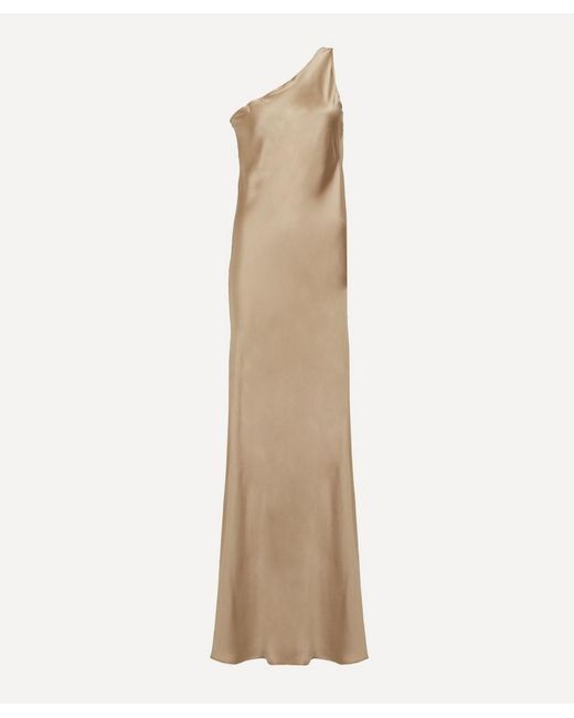 Beare Park Silk Asymmetric Slip Dress