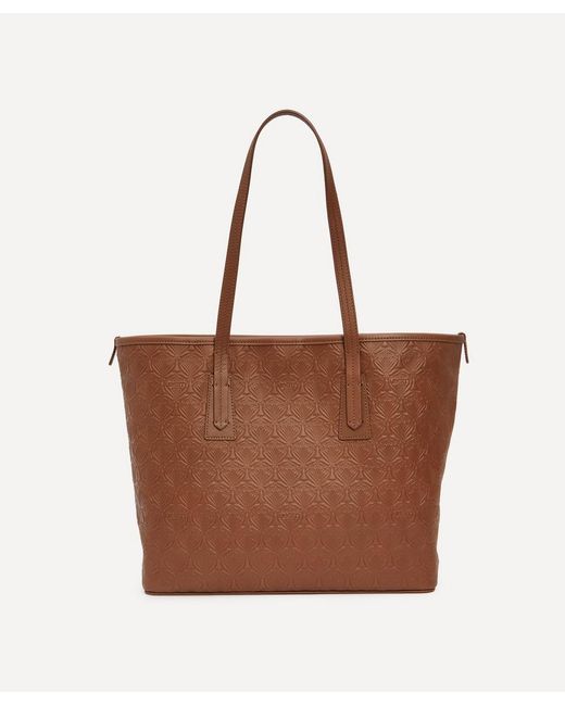 Liberty Iphis Embossed Leather Little Marlborough Tote Bag