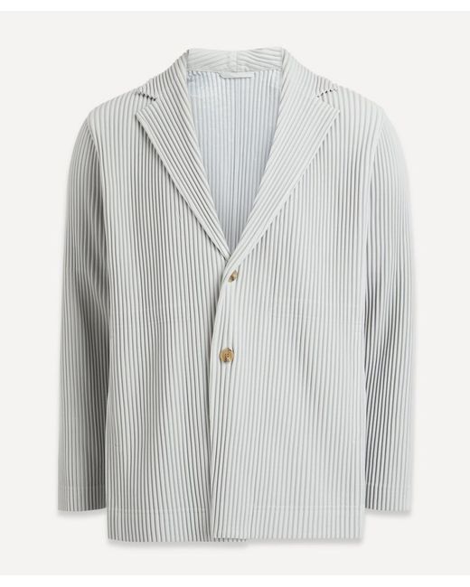 Homme Pliss Issey Miyake Core Pleated Long Blazer