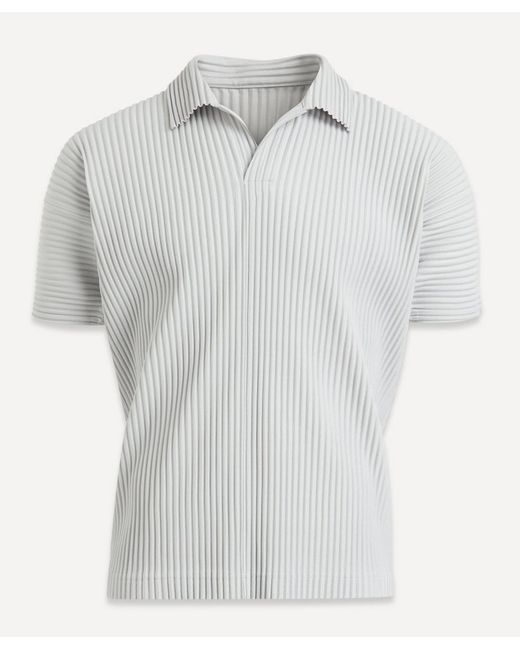 Homme Pliss Issey Miyake Pleated Polo Shirt