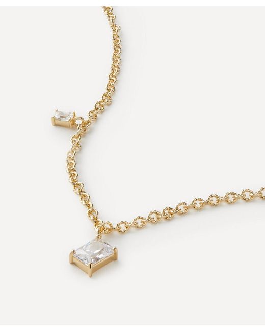 Completedworks 14ct Gold-Plated Vermeil Cubic Zirconia Necklace