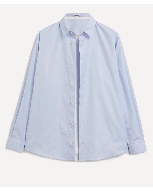Loewe Double Layer Silk Cotton and Shirt