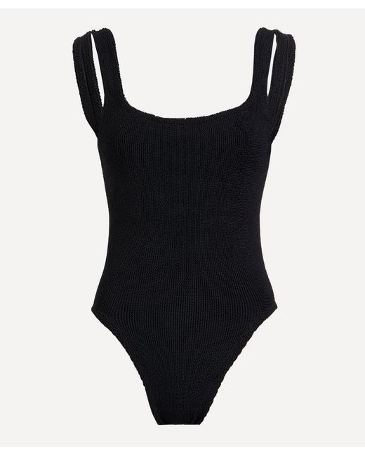 Hunza G Square Neck Crinkle Swimsuit