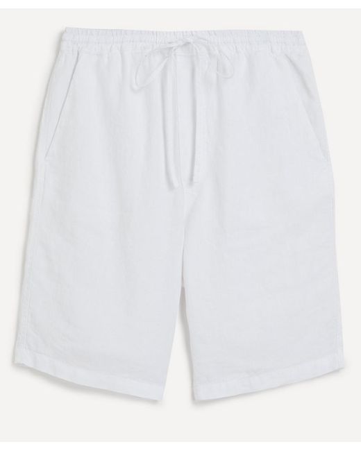 120' Lino Linen Drawstring Bermuda Shorts