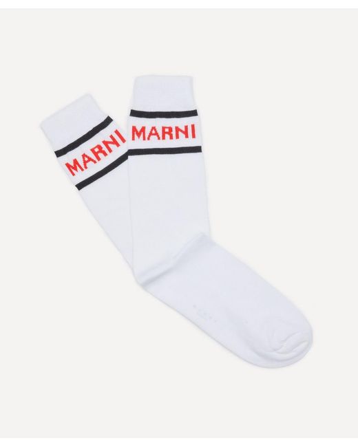 Marni Logo Intarsia Colour-Block Socks