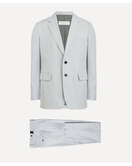 Dries Van Noten Soft Constructed Cotton Suit