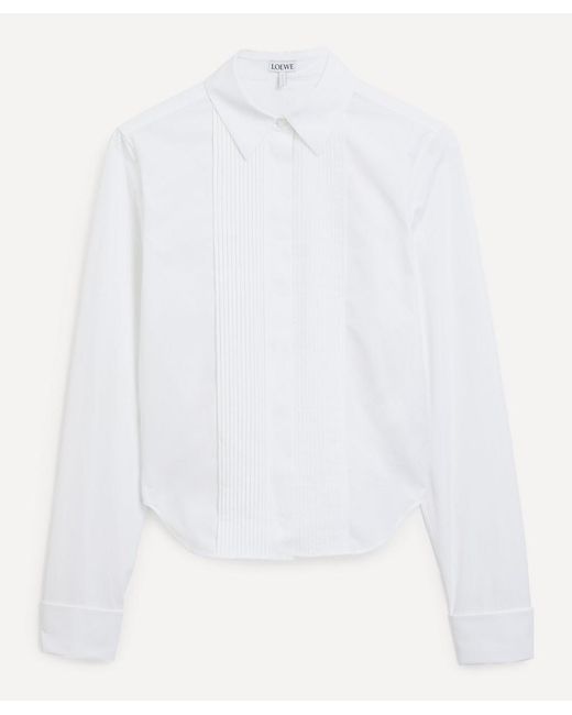 Loewe Pleated Cotton Poplin Shirt