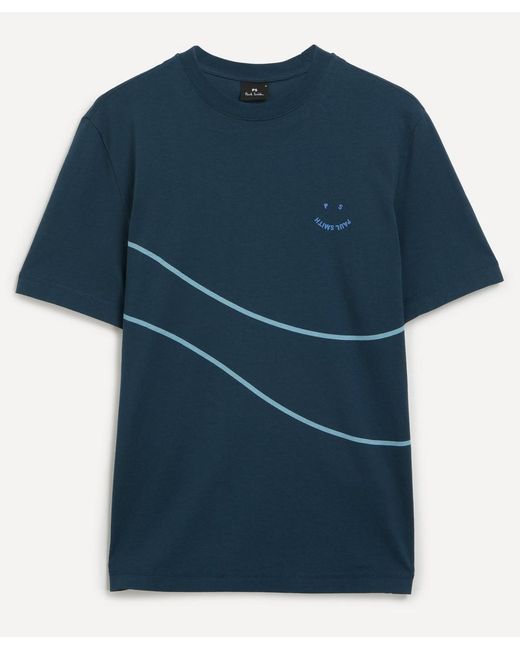 PS Paul Smith Cotton Happy Wave T-Shirt