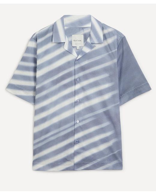 Paul Smith Abstract Stripe Short-Sleeve Shirt
