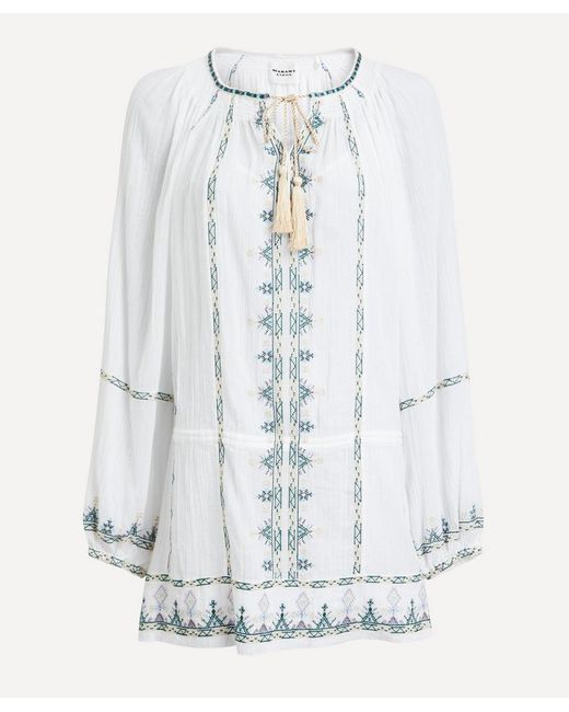 Isabel Marant Etoile Parsley Cotton Voile Mini-Dress