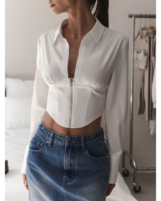 Lichi Corset blouse with zip waist