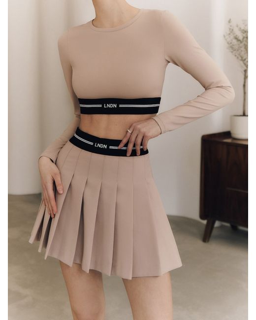 Lichi Crop top with wide elastic band
