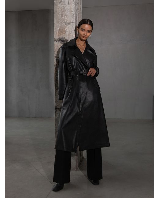 Lichi Oversized vegan-leather trench coat