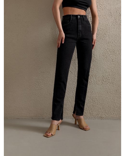 Lichi Slit-detailed straight-leg jeans