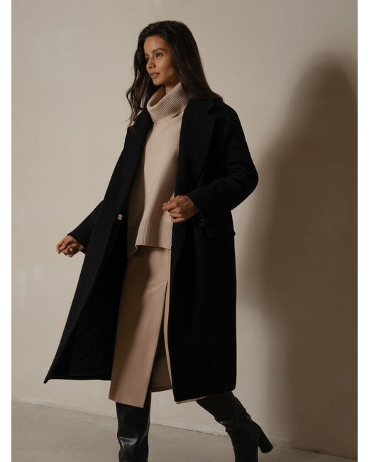 Lichi Oversized midi wool coat