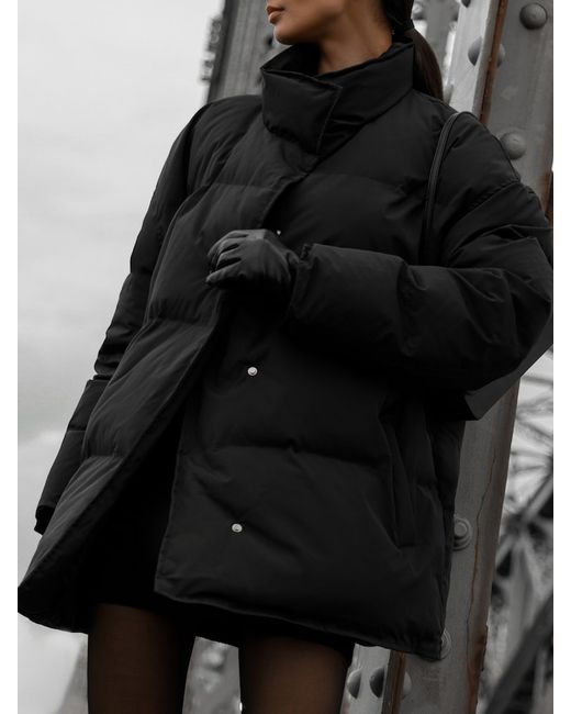 Lichi Oversized snap-button puffer coat