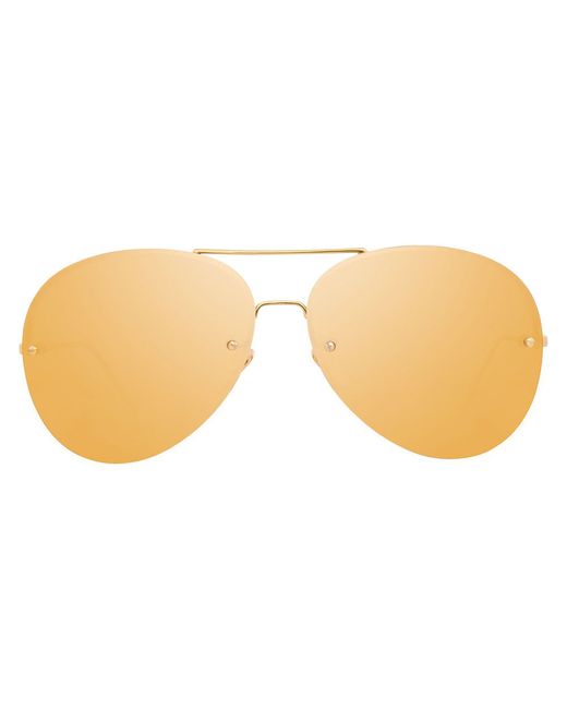 Linda Farrow 574 C1 Aviator Sunglasses