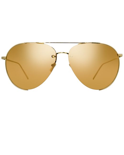 Linda Farrow 624 C1 Aviator Sunglasses