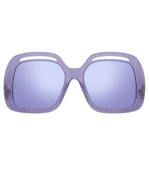 Linda Farrow Renata Oversized Sunglasses in