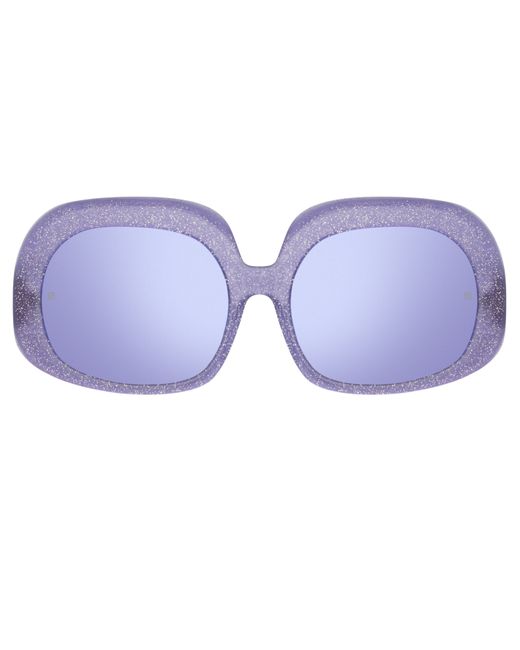 Linda Farrow Lea Oversized Sunglasses in