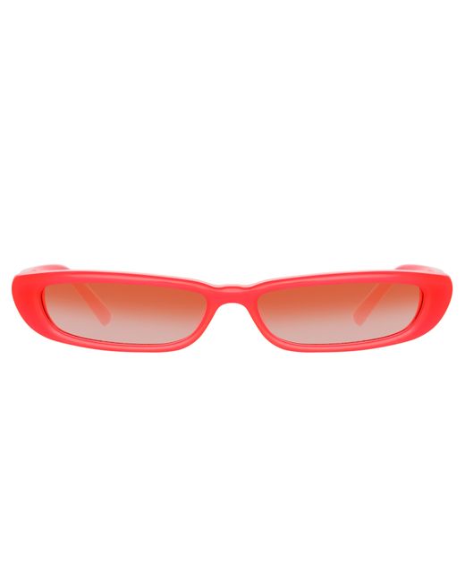 Attico Thea Angular Sunglasses in Neon