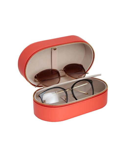 Linda Farrow Oval Travel Case in Coral