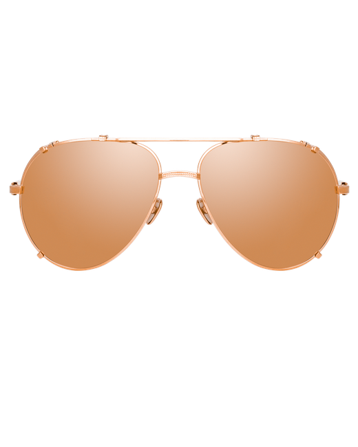 Linda Farrow Newman Aviator Sunglasses