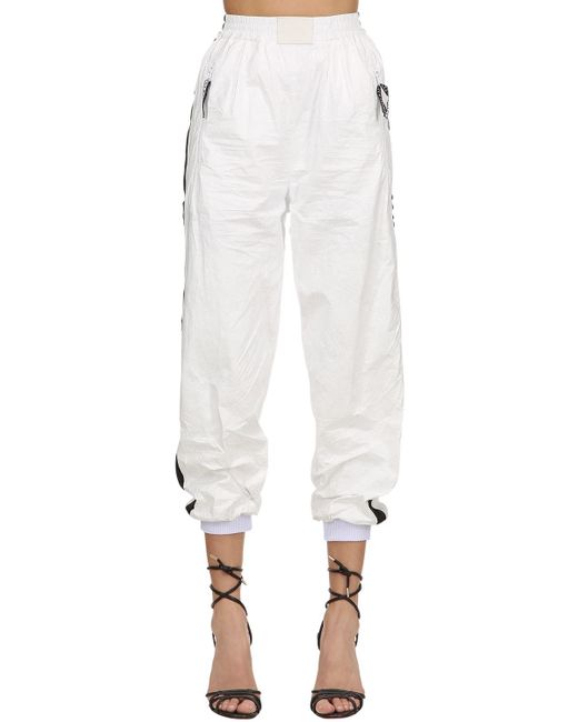 Fiorucci TRACK PANTS WITH SATIN SIDE BANDS