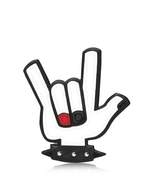 Dsquared2 ROCKER HAND PATENT LEATHER PIN