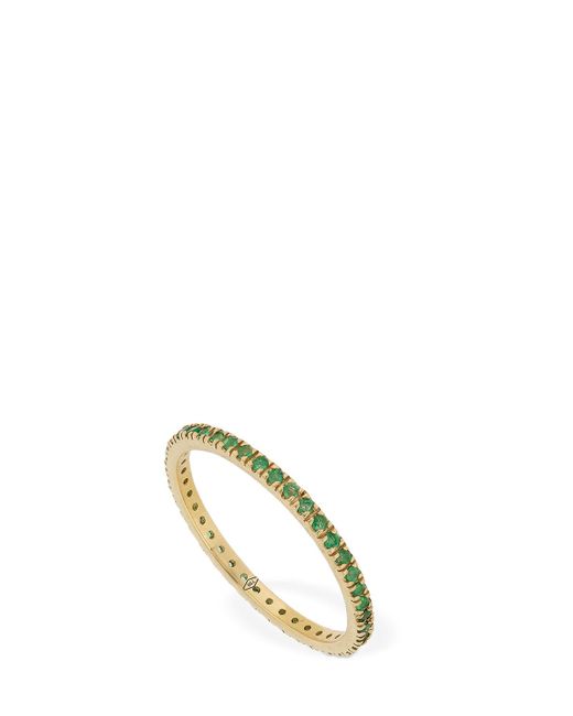 Vanzi Annagreta Thin 18kt Gold Emerald Ring