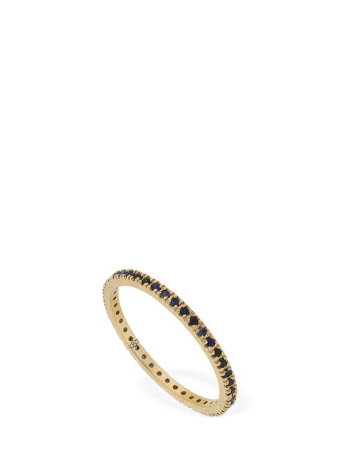 Vanzi Annagreta Thin 18kt Gold Sapphire Ring