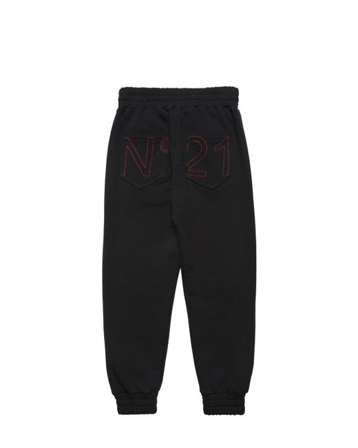 N.21 Logo Embroidered Cotton Sweatpants