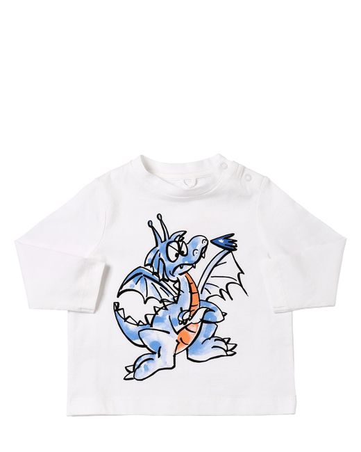 Stella McCartney Kids Dragon Printed Cotton Sweatshirt