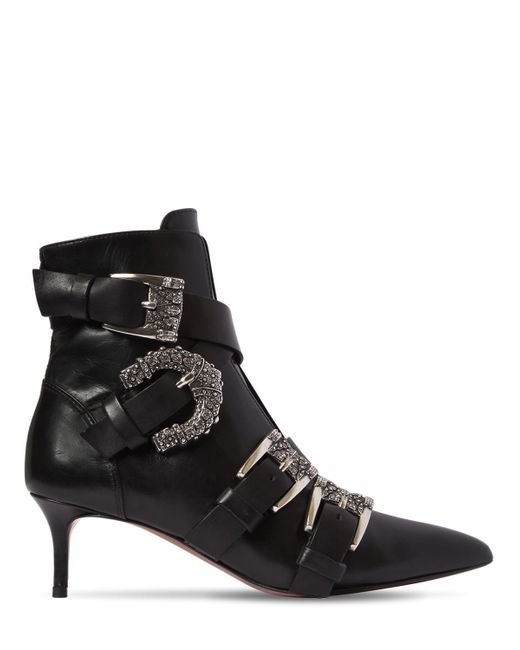 Etro 55mm Buckled Leather Ankle Boots