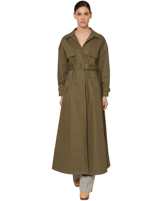 Jacquemus Belted Cotton Canvas Trench Coat